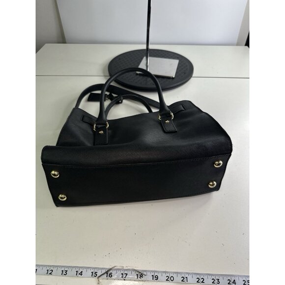 Michael Kors Hamilton Black Leather Crossbody/Tote - Picture 5 of 8